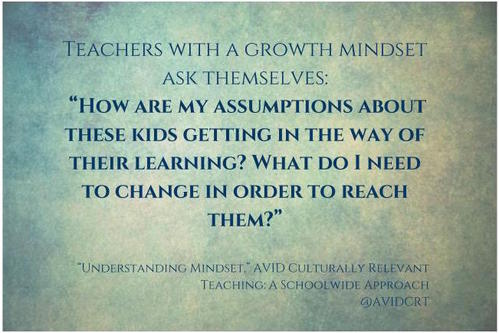 Teachers with a Growth Mindset